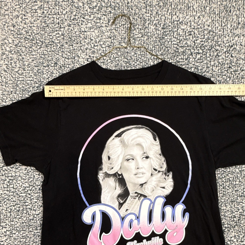 Retro Dolly Women's M Regular Black Jersey Knit Crew Short Sleeve T-Shirt - Picture 7 of 9